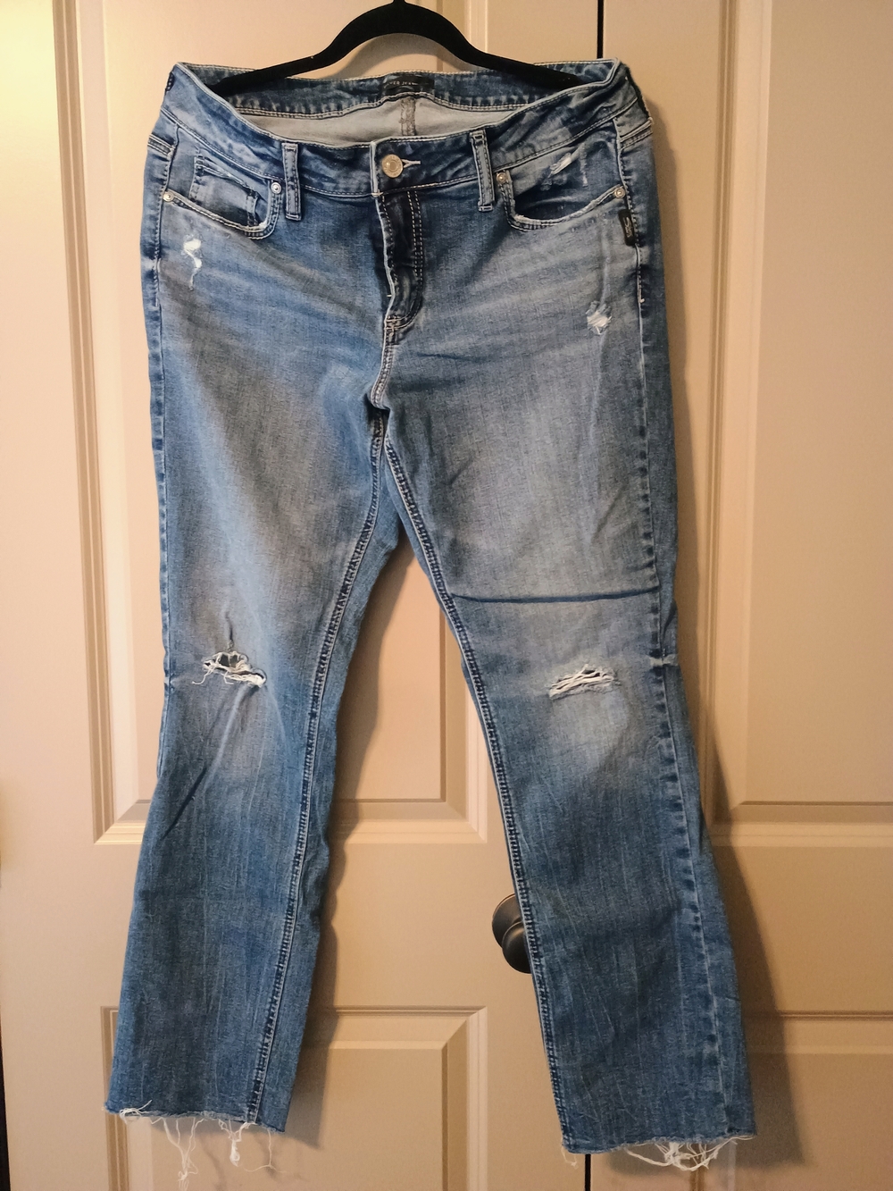 Silver Elyse Straight leg Jeans Size 31